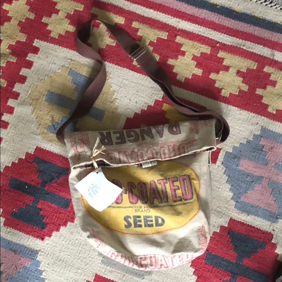 objet adapte Handbags - Alfalfa feed bag converted into cute crossbody NWT